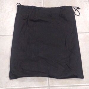 Unbranded Black Fabric Drawstring Storage Dust Bag Sized 18 x 15.5-inch